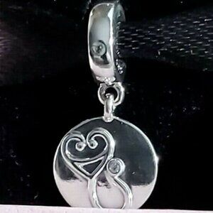 Authentic  PANDORA *RETIRED* Sterling Silver Dazzling Stethoscope Charm 797587CZ